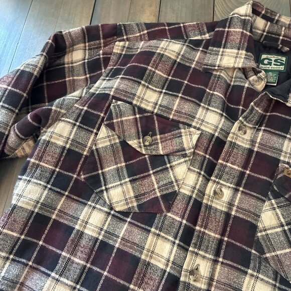 Gander Mountain Guide Series Heavy Flannel Shirt Jacket Shacket - Size M (INS) - Picture 3 of 10